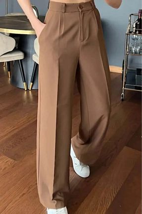 شلوار قهوه ای زنانه پارچه BACK - کد 931221193