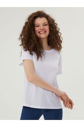 تیشرت سفید زنانه رگولار Loft - کد 248229924