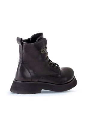 بوت / نیم بوت مشکی زنانه چرم خالص Bueno Shoes - کد 66879706