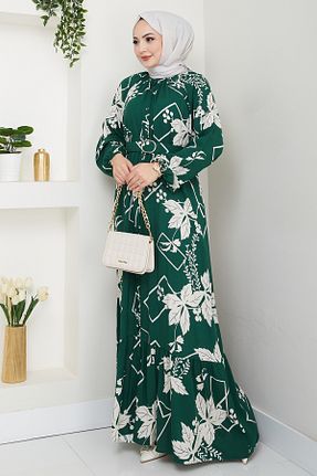 لباس حجاب خاکی زنانه رگولار InStyle - کد 931233643