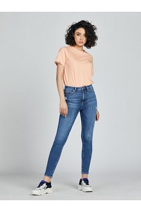 شلوار آبی زنانه پارچه Loft - کد 106328616