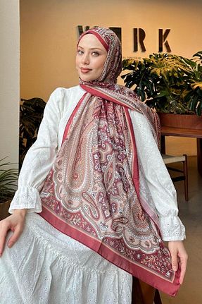 شال زرشکی زنانه lamelif - کد 931241184