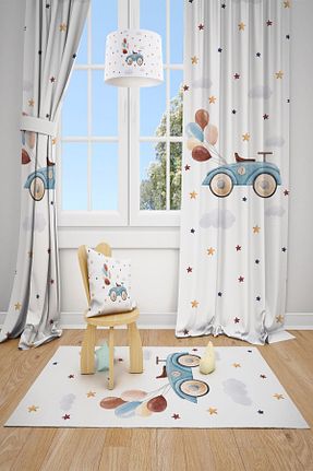 پرده زمینه سفید مخمل Talia Home - کد 782362826