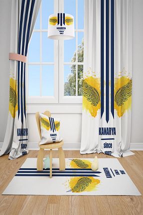 پرده زمینه صورتی قابل شستشو Talia Home - کد 66032467