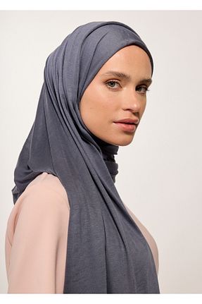 شال طوسی زنانه پنبه ای RABIAZ - کد 931257085