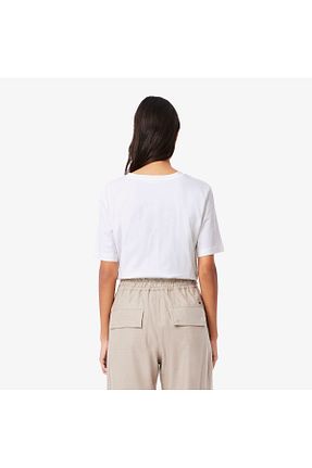 تیشرت سفید زنانه رگولار Lacoste - کد 848194496