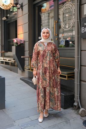 لباس قهوه ای زنانه بافتنی LOCCO - کد 931266846