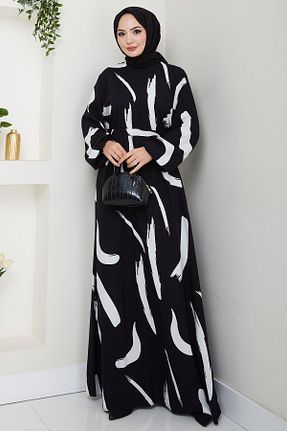 لباس حجاب مشکی زنانه رگولار hafsamina - کد 931245786