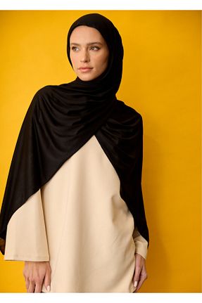 شال مشکی زنانه پنبه ای RABIAZ - کد 931246216