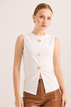 بلوز سفید زنانه ساده Raneel Kazançlı Alışveriş - کد 931288140