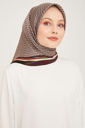روسری قهوه ای 90 x 90 Armine - کد 931273164