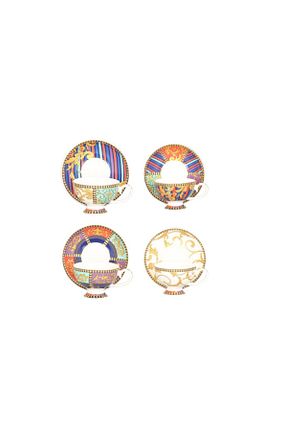 فنجان قهوه رنگی 4 نفره Lucky Art - کد 931276786