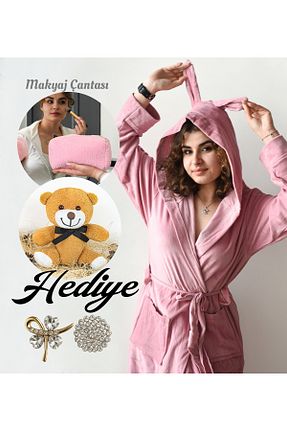 ربدوشام صورتی زنانه مخلوط ویسکون Özgüner Oyuncak - کد 931277897
