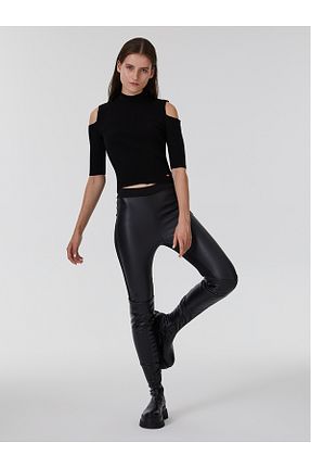 پلیور مشکی زنانه ساده Loft - کد 364880274