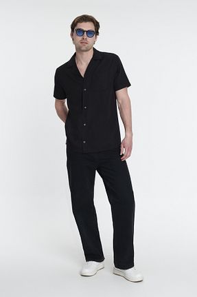 پیراهن مشکی مردانه Relaxed Loft - کد 736126138