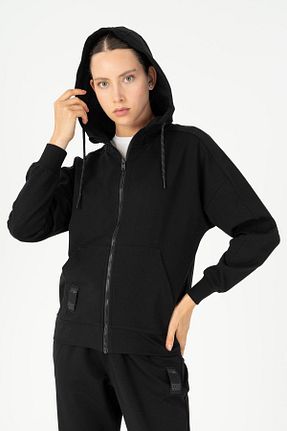 سوئیشرت اسپرت مشکی زنانه رگولار MARATON - کد 931281303