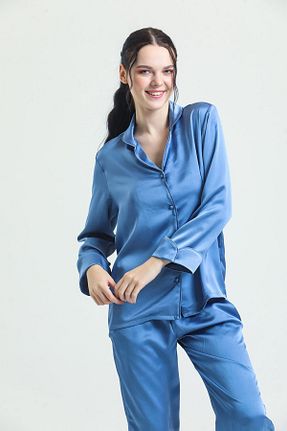 ست لباس راحتی آبی زنانه طرح دار Magic Form - کد 810104622