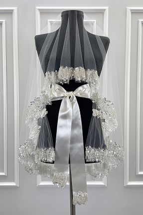 عقد و عروسی و حنابندان سفید ZEYMERADE - کد 931287092