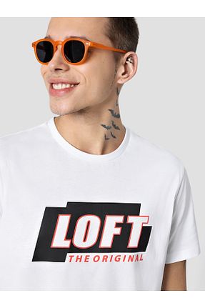 تیشرت سفید مردانه رگولار Loft - کد 673821752