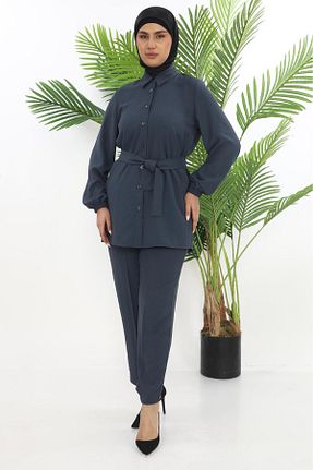 تونیک حجاب طوسی زنانه بافتنی TUNİK - کد 931329342