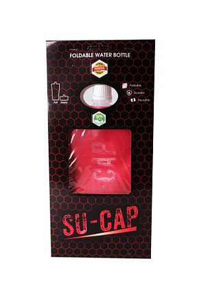 قمقمه ورزشی قرمز پلاستیک SUCAP - کد 930974592