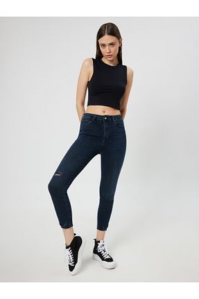 شلوار جین آبی زنانه رگولار Loft - کد 733592436