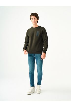 سوئیشرت خاکی مردانه ساده Loft - کد 760143896