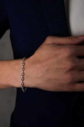 دستبند نقره سبز مردانه 925 عیار Ricco Jewellery - کد 931320430