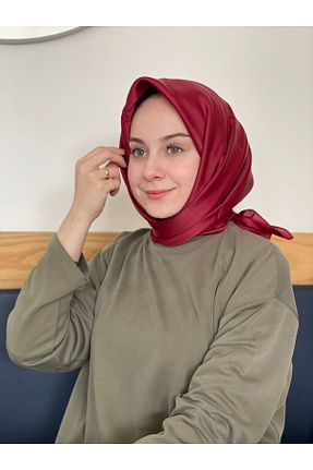 روسری قرمز پلی استر Siyane - کد 931306369
