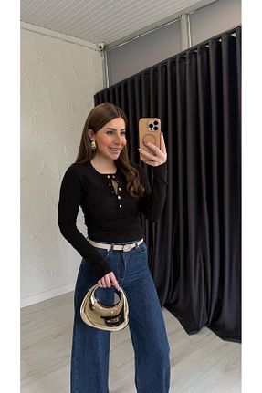 بلوز بژ زنانه ساده elif teke - کد 931316958