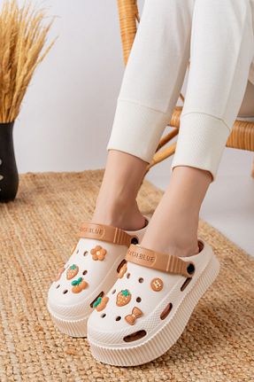 صندل بژ زنانه پاشنه پر Slipcat - کد 777173681