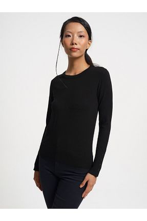 پلیور مشکی زنانه ساده Loft - کد 762532319