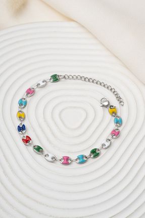 دستبند استیل (فولاد) رنگی زنانه استیل (فولاد) Finesa Jewelry - کد 899073952