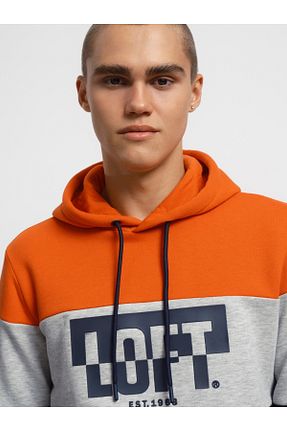 سوئیشرت نارنجی مردانه ساده Loft - کد 760144330