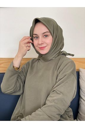 روسری قهوه ای پلی استر Siyane - کد 931306389
