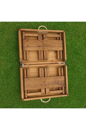 میز کمپ قهوه ای چوب LİVİNGSTORE - کد 921330892