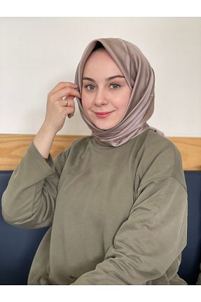 روسری قهوه ای پلی استر Siyane - کد 931306395