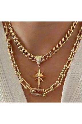 گردنبند استیل ( فولاد ) متالیک زنانه استیل (فولاد) Stor - کد 931327528