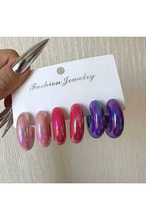 گوشواره جواهر رنگی رزین FASHİON JEWELRY - کد 868616536