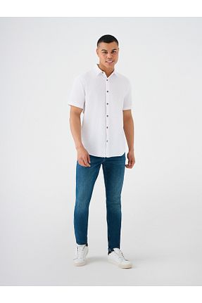 پیراهن سفید مردانه ریلکس فیت Loft - کد 851424190