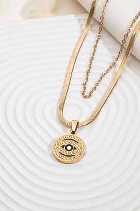 گردنبند استیل ( فولاد ) رنگی زنانه استیل (فولاد) Finesa Jewelry - کد 897018624