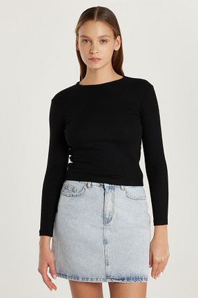 بلوز مشکی زنانه ساده Tudors - کد 931327089