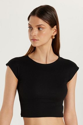 بلوز مشکی زنانه ساده Tudors - کد 931345109