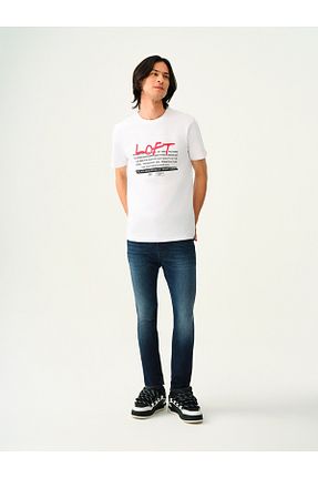 تیشرت سفید مردانه رگولار Loft - کد 859029207