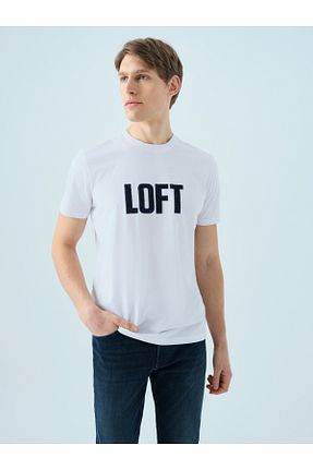 تیشرت سفید مردانه اسلیم فیت Loft - کد 921360099