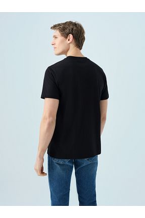 تیشرت مشکی مردانه یقه دوچرخه Loft - کد 920014186