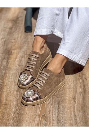 کفش کژوال رنگی زنانه چرم خالص SİBA SHOES - کد 922749968