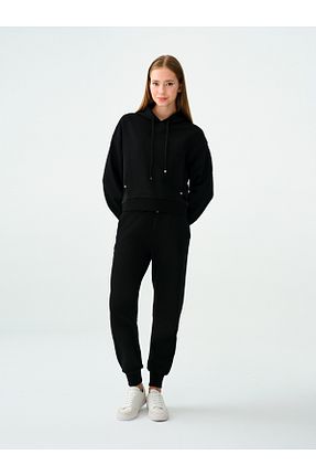 سوئیشرت مشکی زنانه ساده Loft - کد 859030968