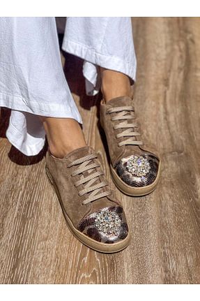 کفش کژوال رنگی زنانه چرم خالص SİBA SHOES - کد 922749968