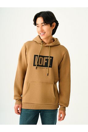 سوئیشرت قهوه ای مردانه چاپی Loft - کد 859031791
